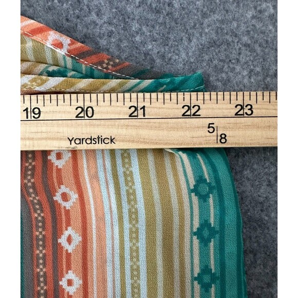 Ariat Howdy Print Striped Tank Top XL Western Boho Hippie Cowgirl Rodeo - Picture 6 of 10